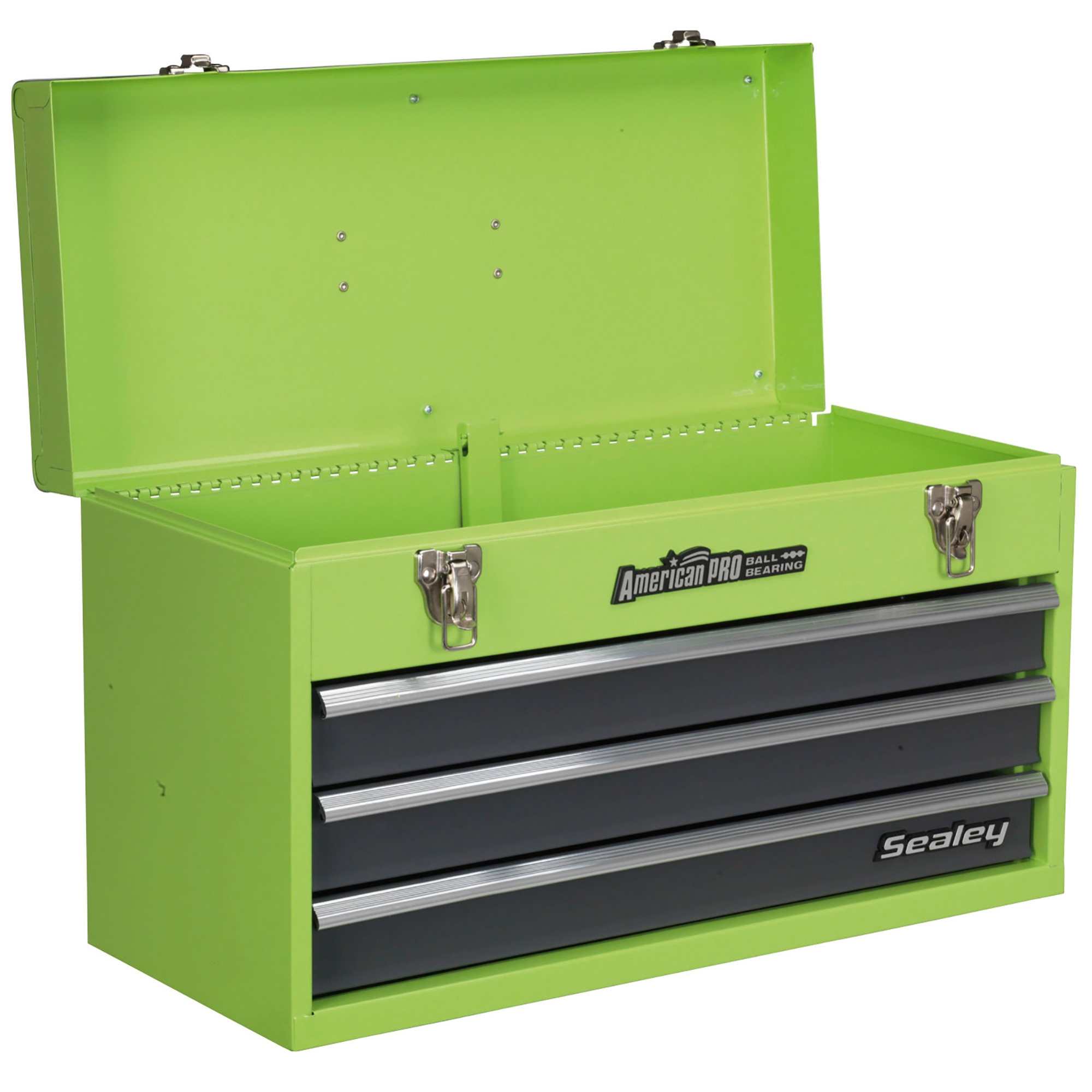 Sealey 3 Drawer Portable Green Tool Chest With Ball Bearing