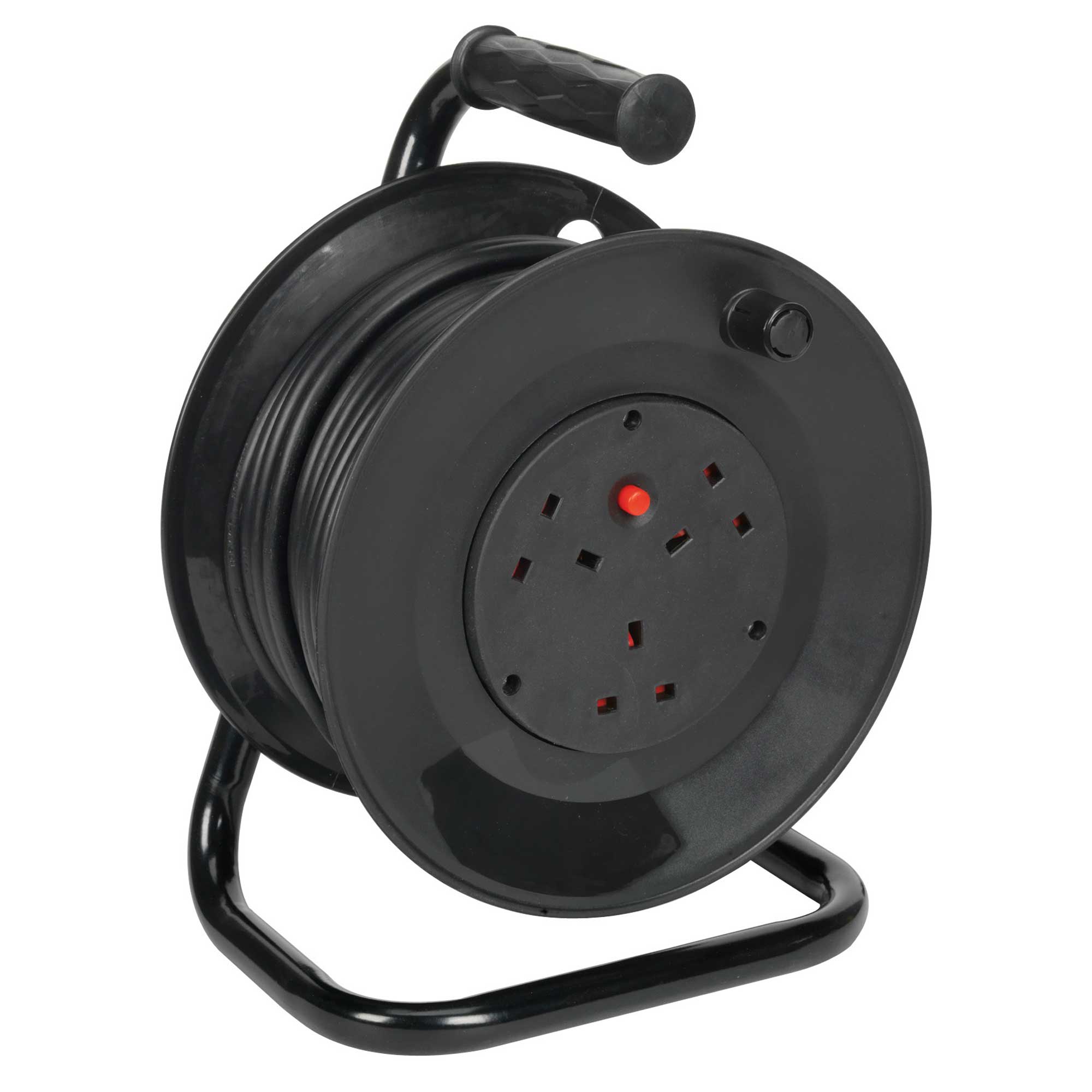 Sealey Electric Cable/Extension Lead Reel 50mtr 3 x 230V Thermal Trip