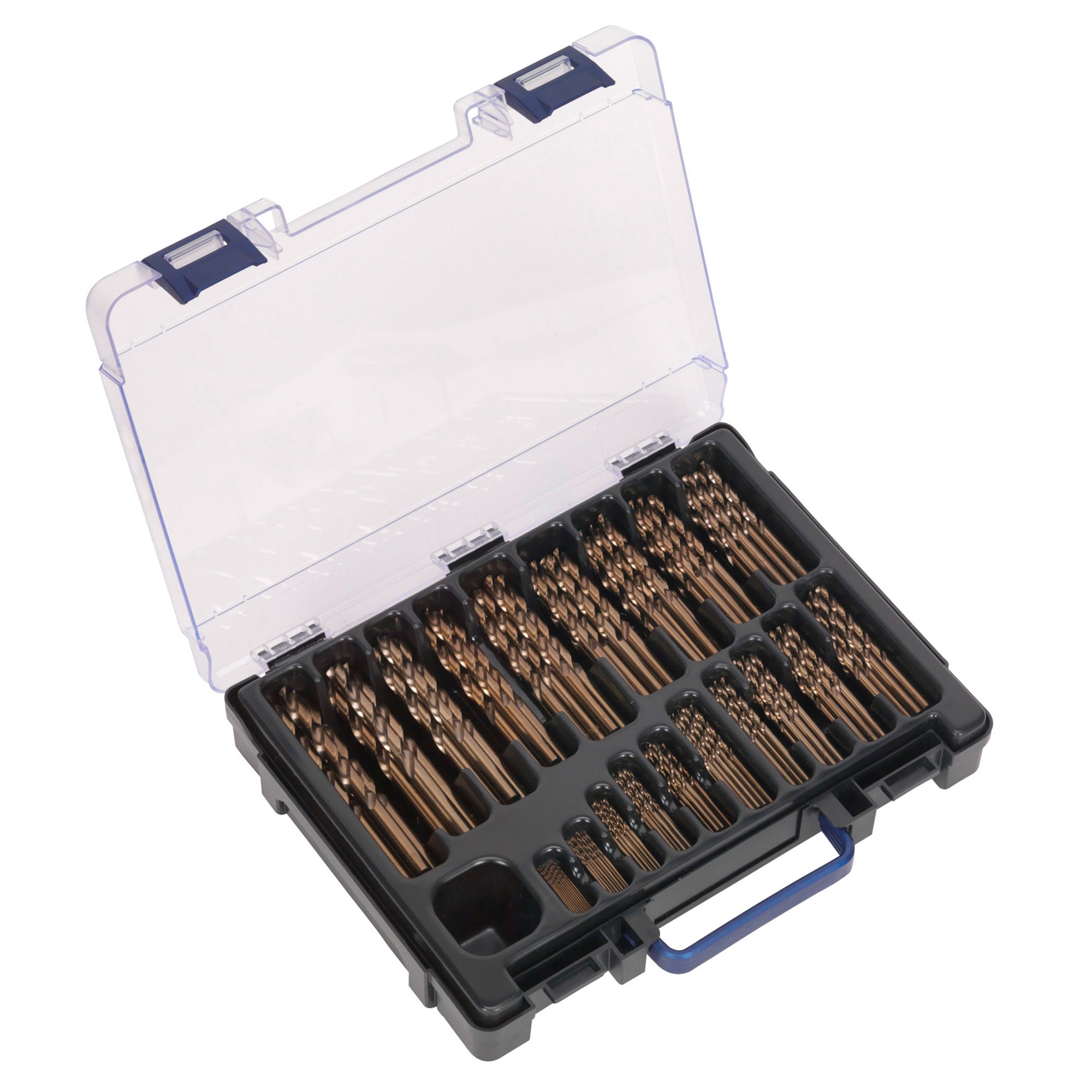 Sealey HSS Cobalt Carbon/Stainless Steel Drill Bit Set 110mm 170pc