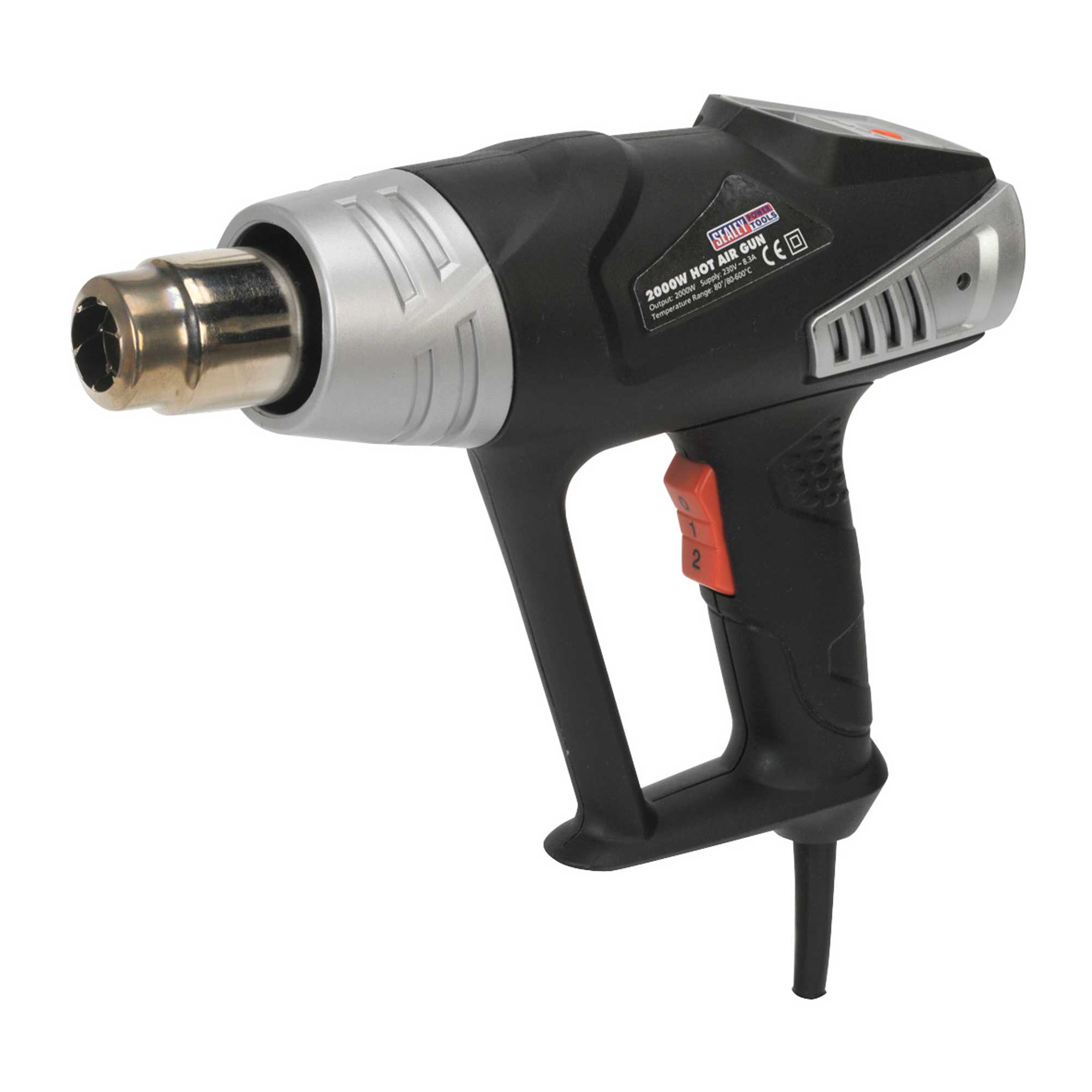 Sealey Deluxe Hot Air Gun Supplied With Nozzles, Scrapers And Carry
