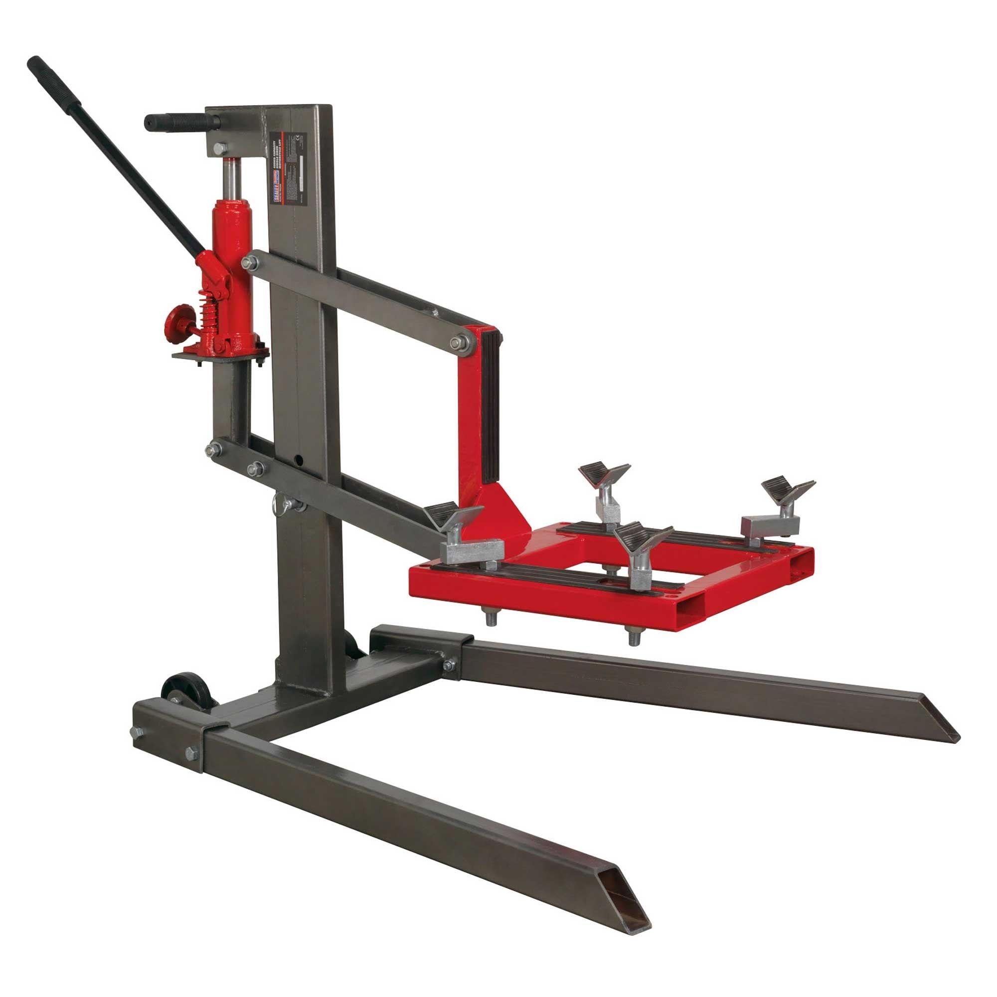 Sealey Single Post Motorcycle/Bike Garage Lift/Lifting 450kg Capacity
