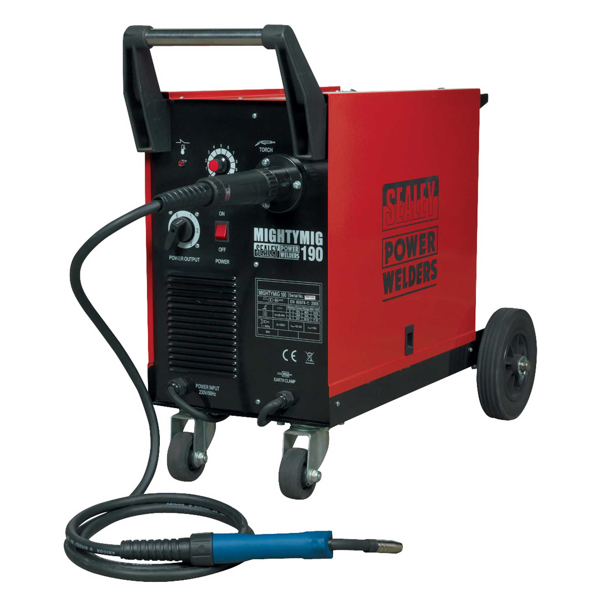 Sealey Professional Gas/NoGas MIG Welder 190Amp With Euro Torch ...