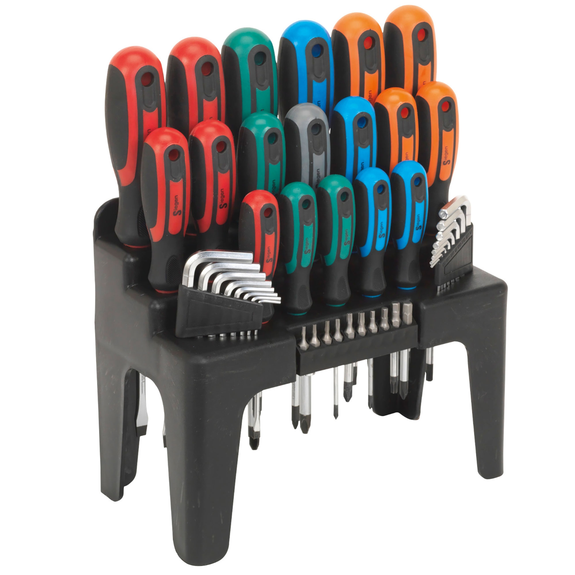 Sealey Screwdriver, Hex Key And Bit Driver Set In Display Stand 44pc