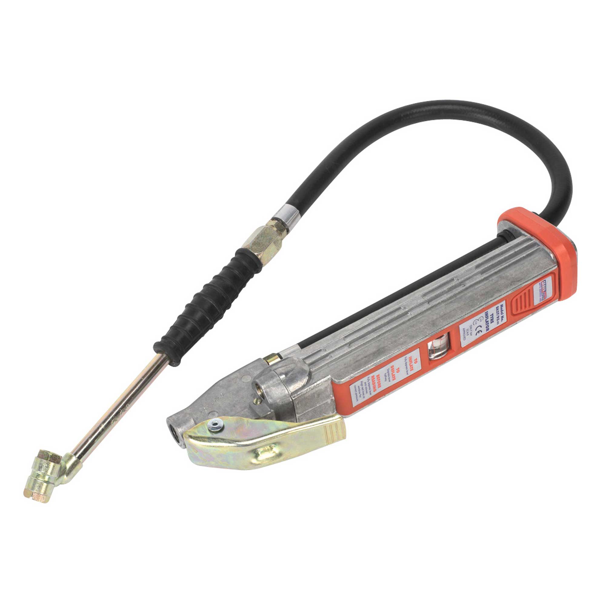 Sealey Professional Tyre Inflator/Twin PushOn Connector/Linear
