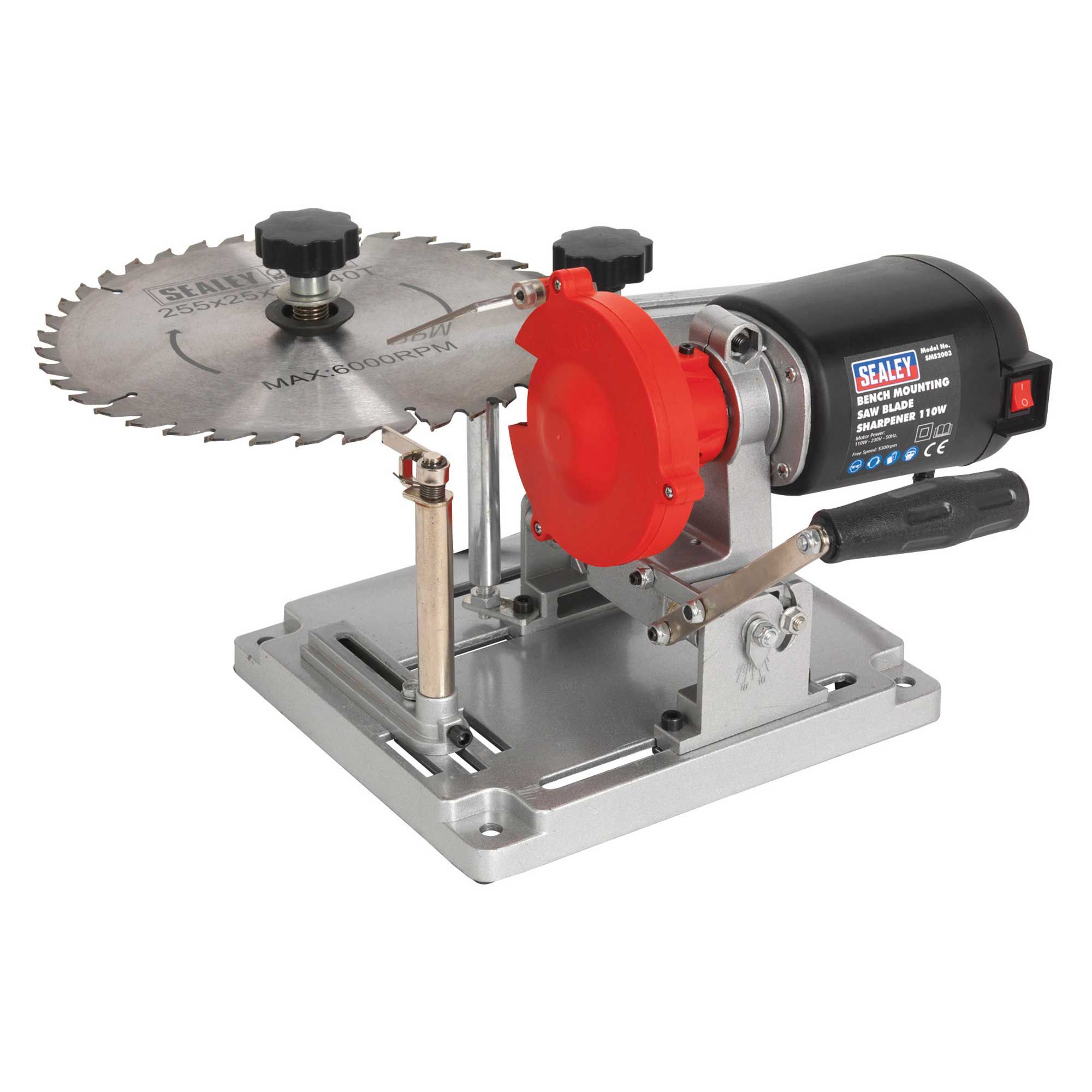 Sealey TCT Saw Blade Sharpener With Grinding Disc Bench Mounting 110W