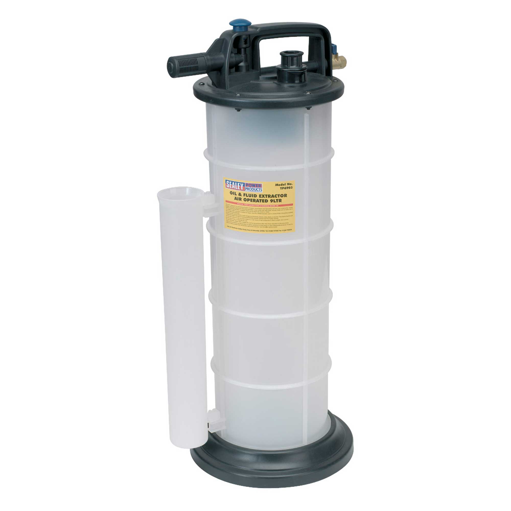 Sealey Vacuum Oil/Fluid Extractor/Syphon Air Operated 9ltr Fuel