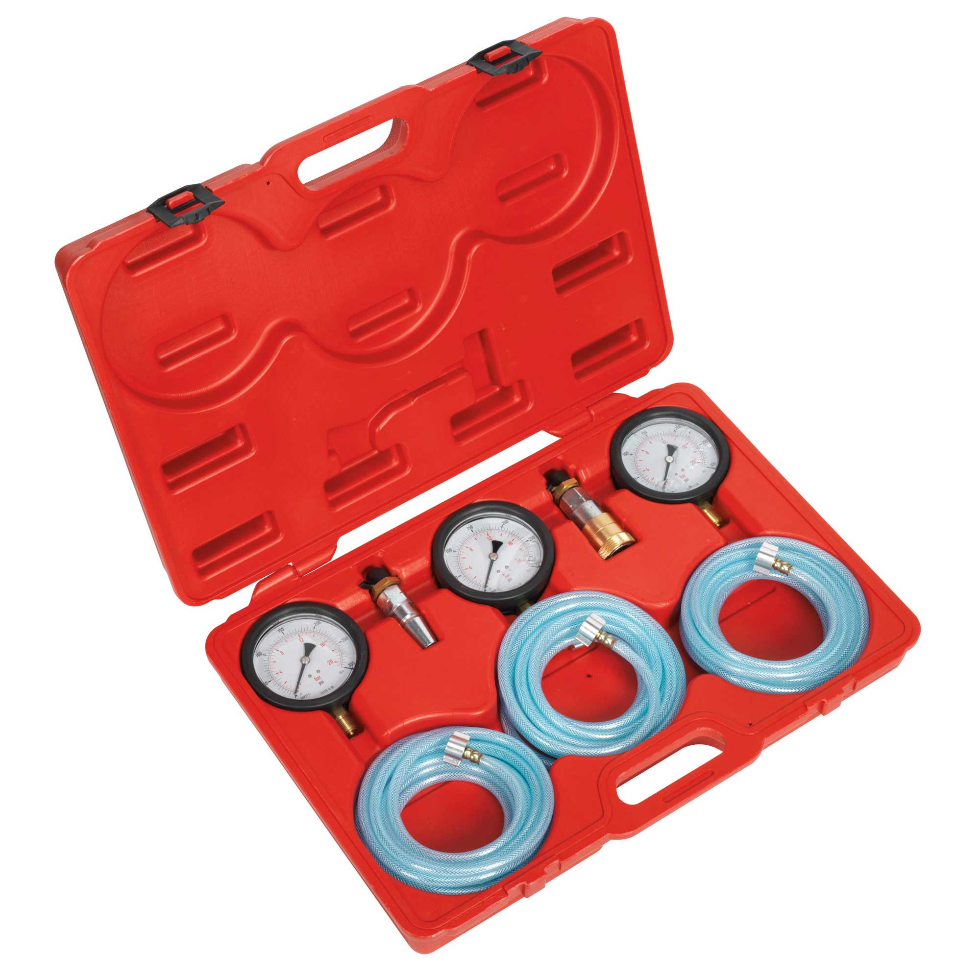 Sealey Vehicle Air Brake Pressure Test Gauge Set 3pc