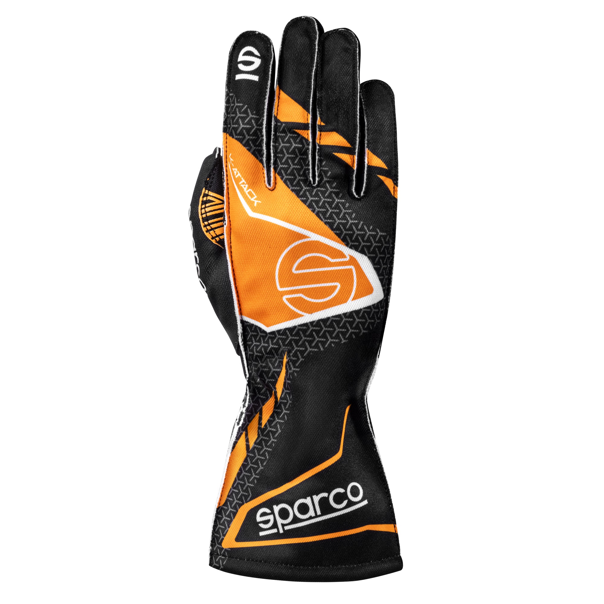 Sparco K-Attack Kart Gloves - Pre-Curved Fingers, Silicone Printed Palm - Picture 14 of 52