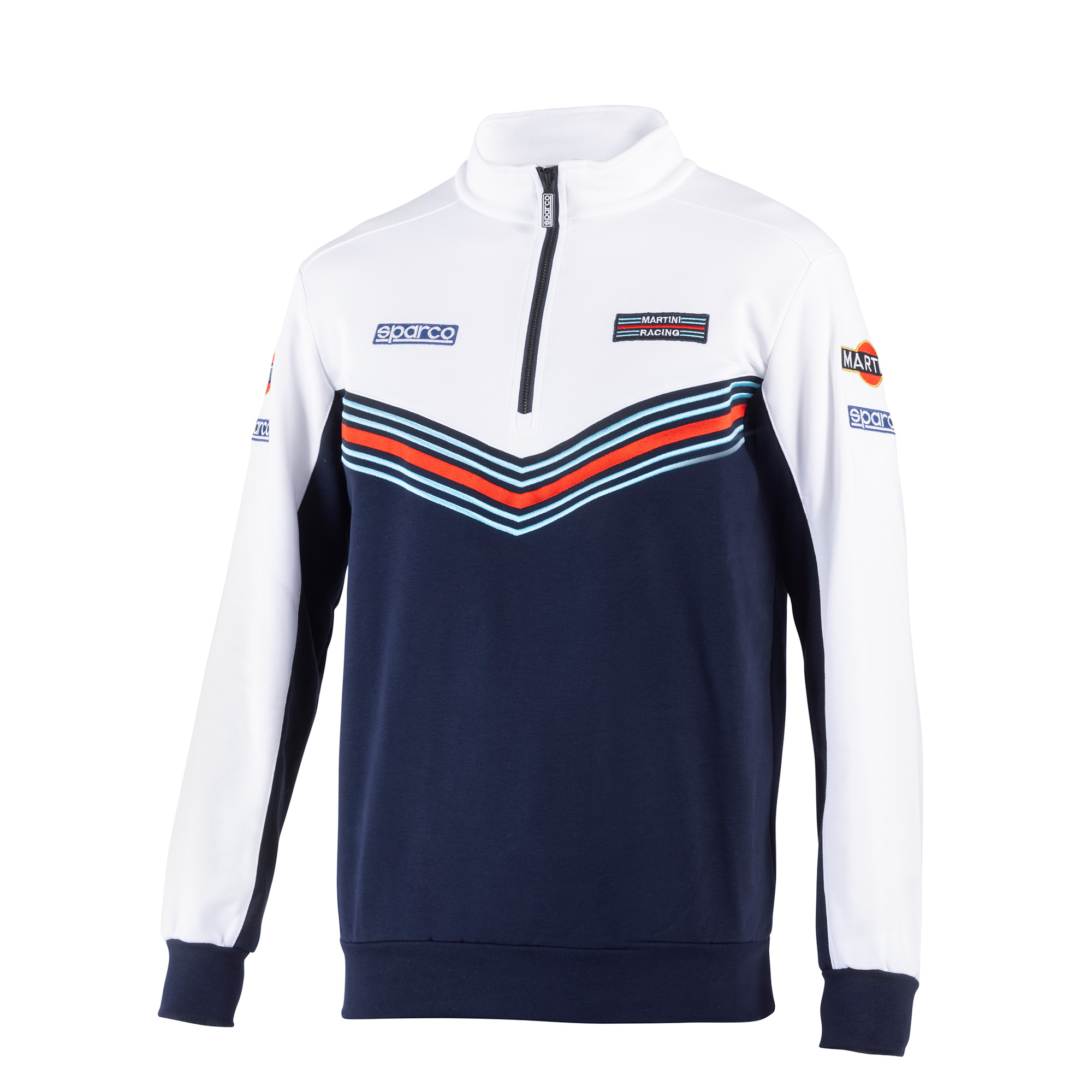 Sparco Martini Racing Half Zip Sweatshirt - Iconic Brand / Motorsport / Jumper