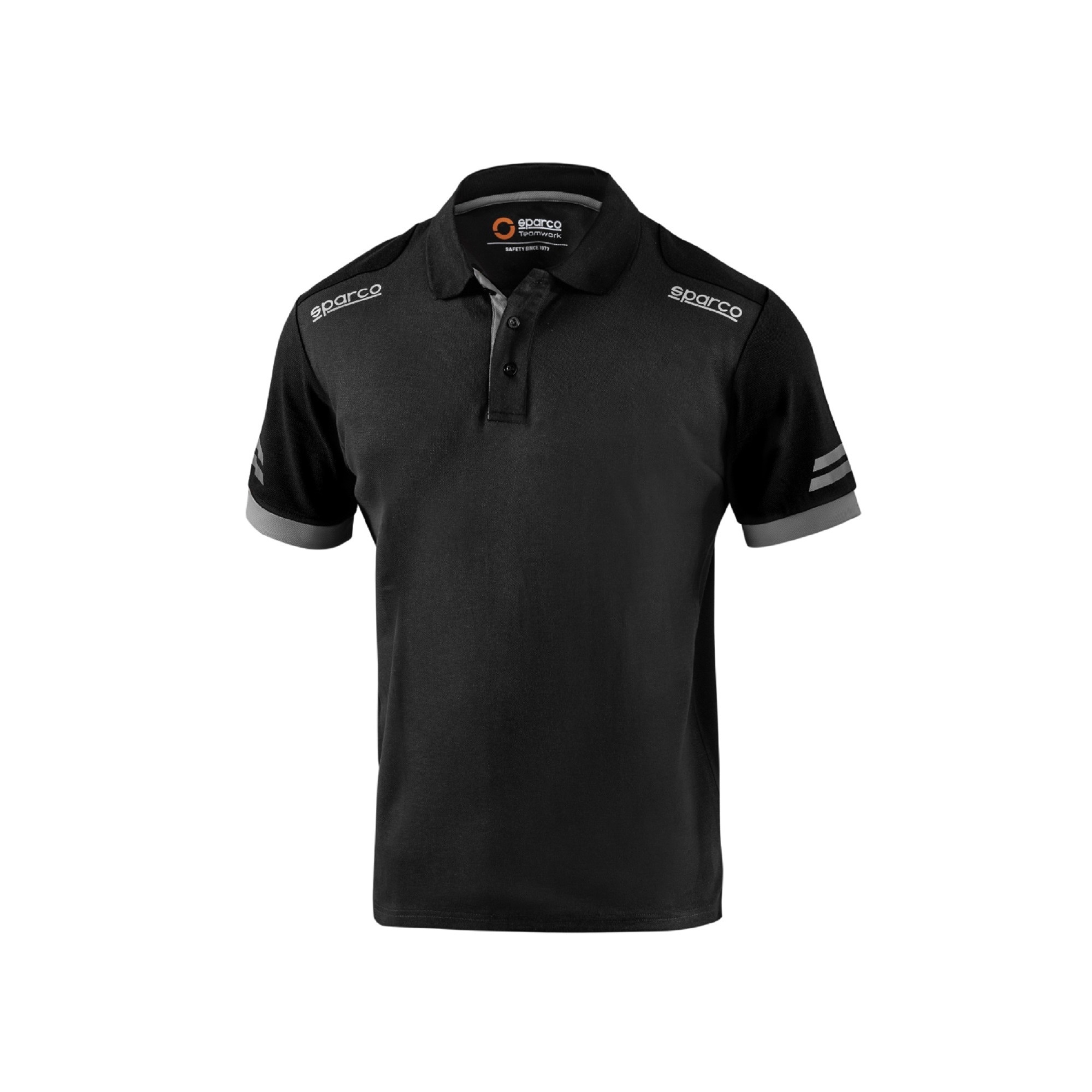 Sparco Tech Polo Shirt - 3 Button Collar, Work & Team Wear, Reflective