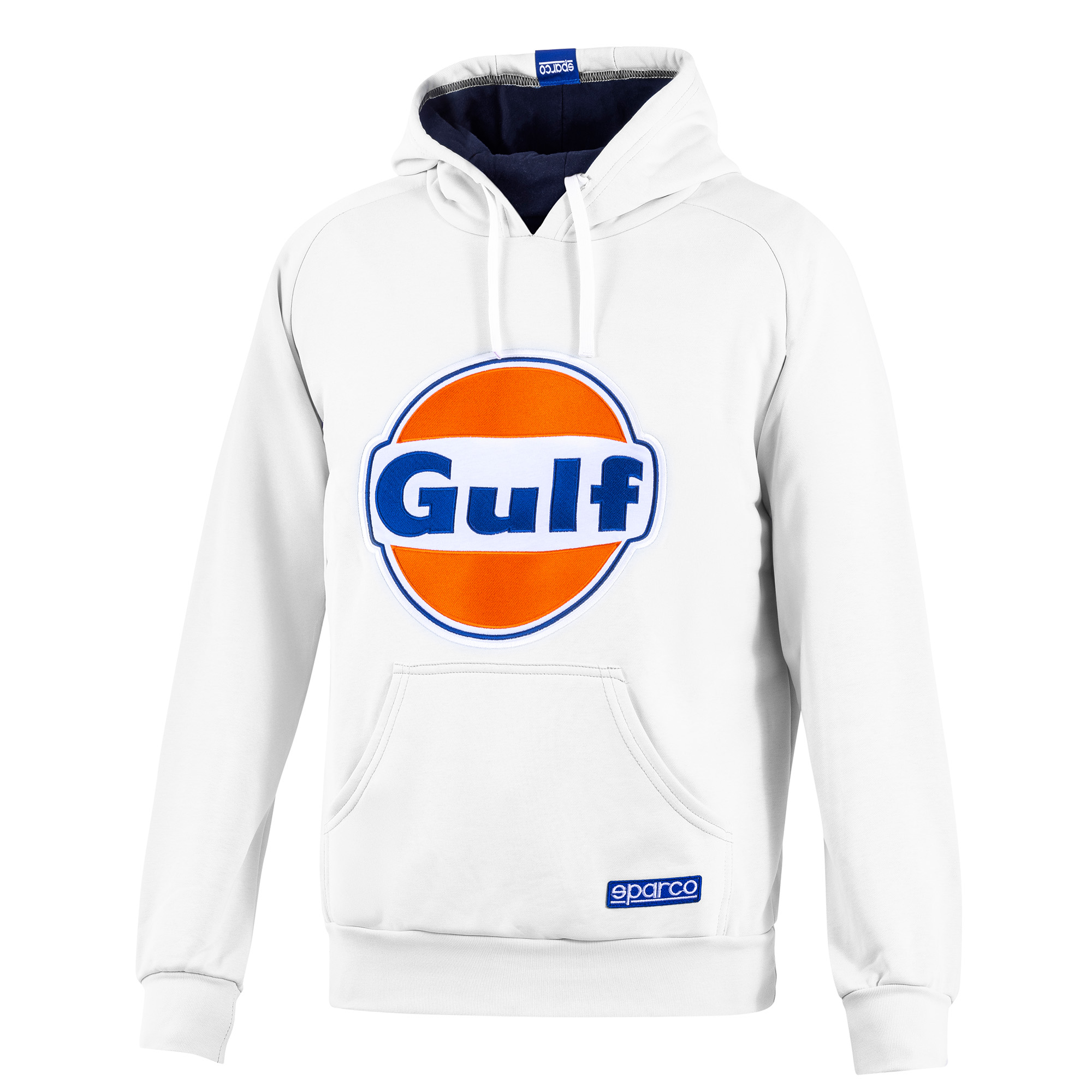 Sparco Gulf Hoodie - Pullover Design, Prominent Gulf Branding, Large Pockets