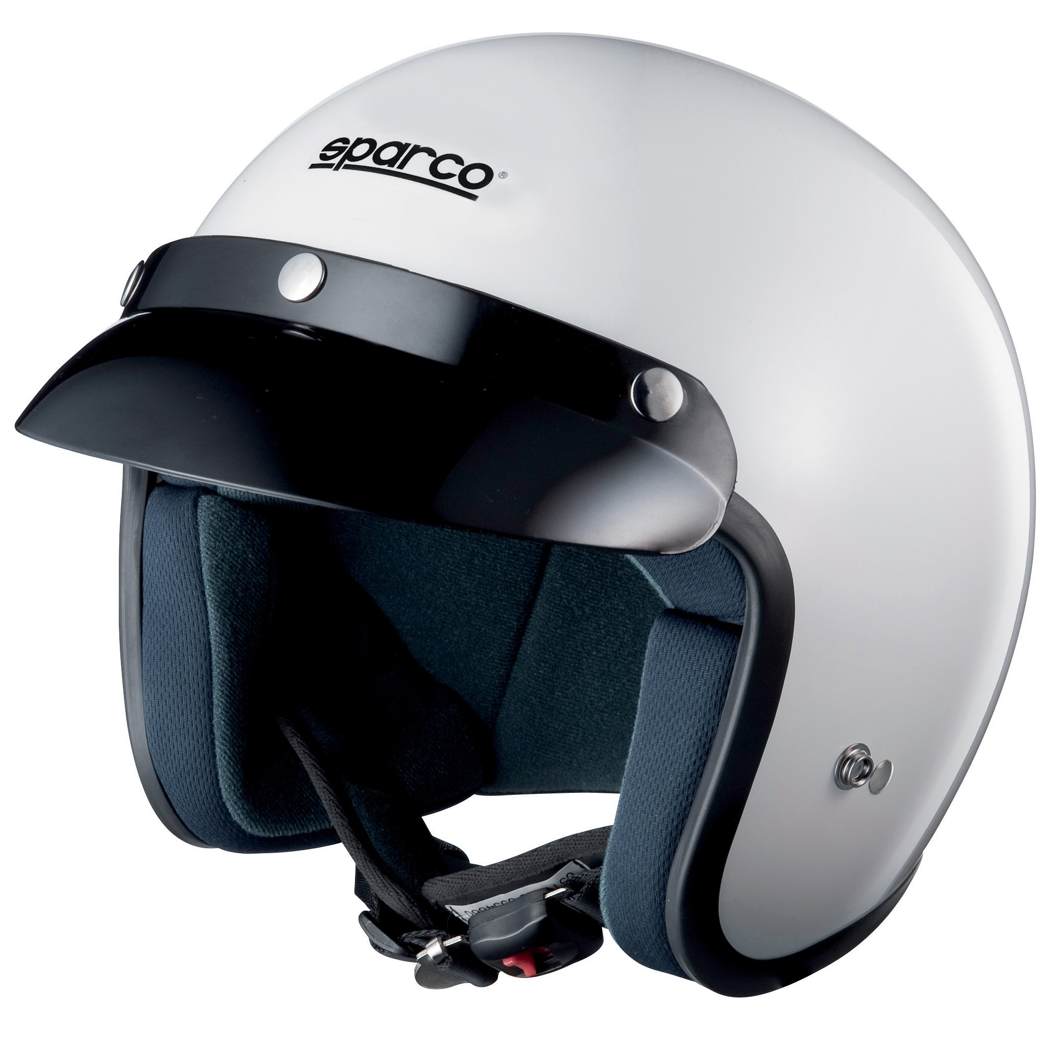 Sparco Club J1 - ECE Approved Open Face Race/Track Day Helmet In White