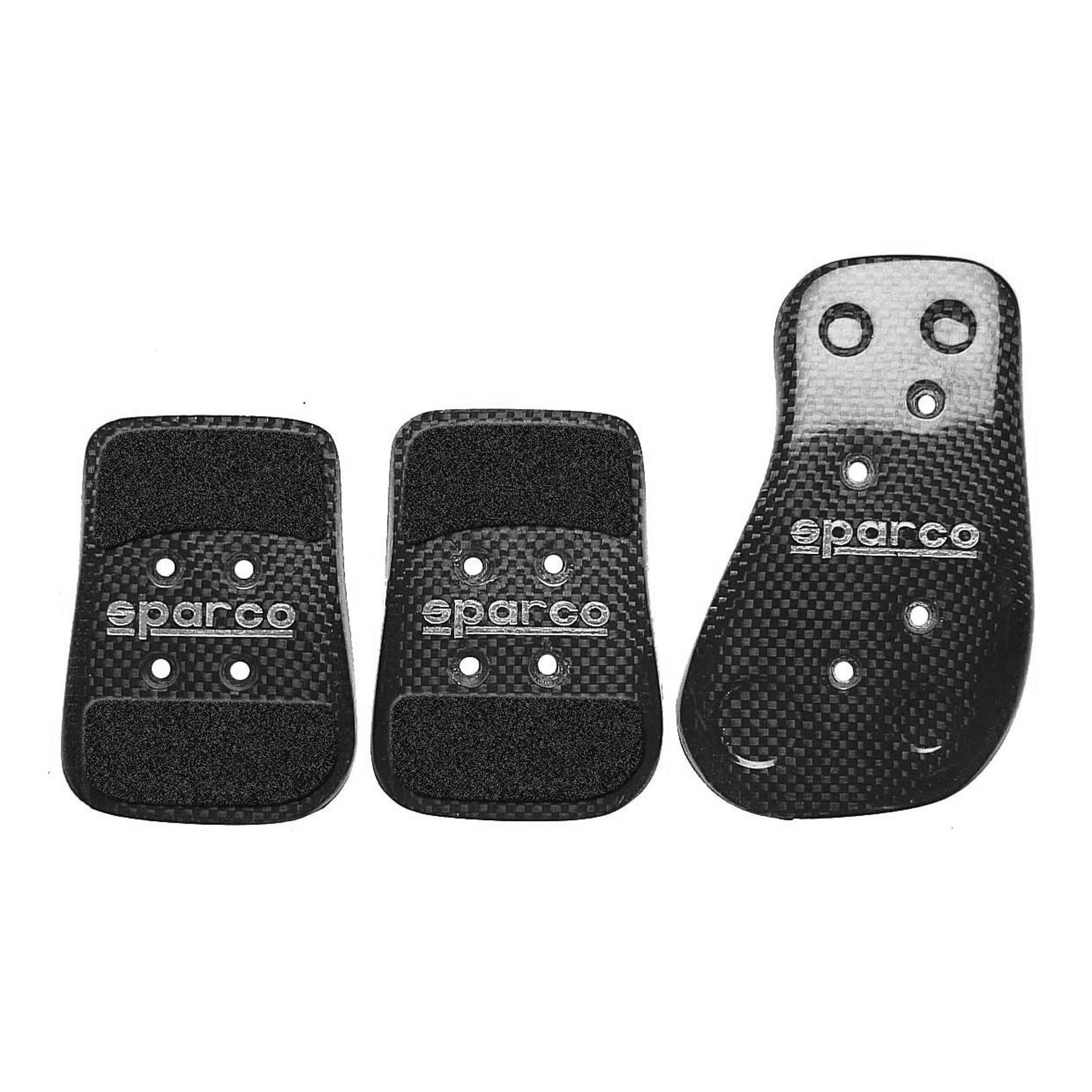 Sparco Ultra Light Carbon Pedal Set - Manual 3 Pedal Car Set In Carbon Fibre