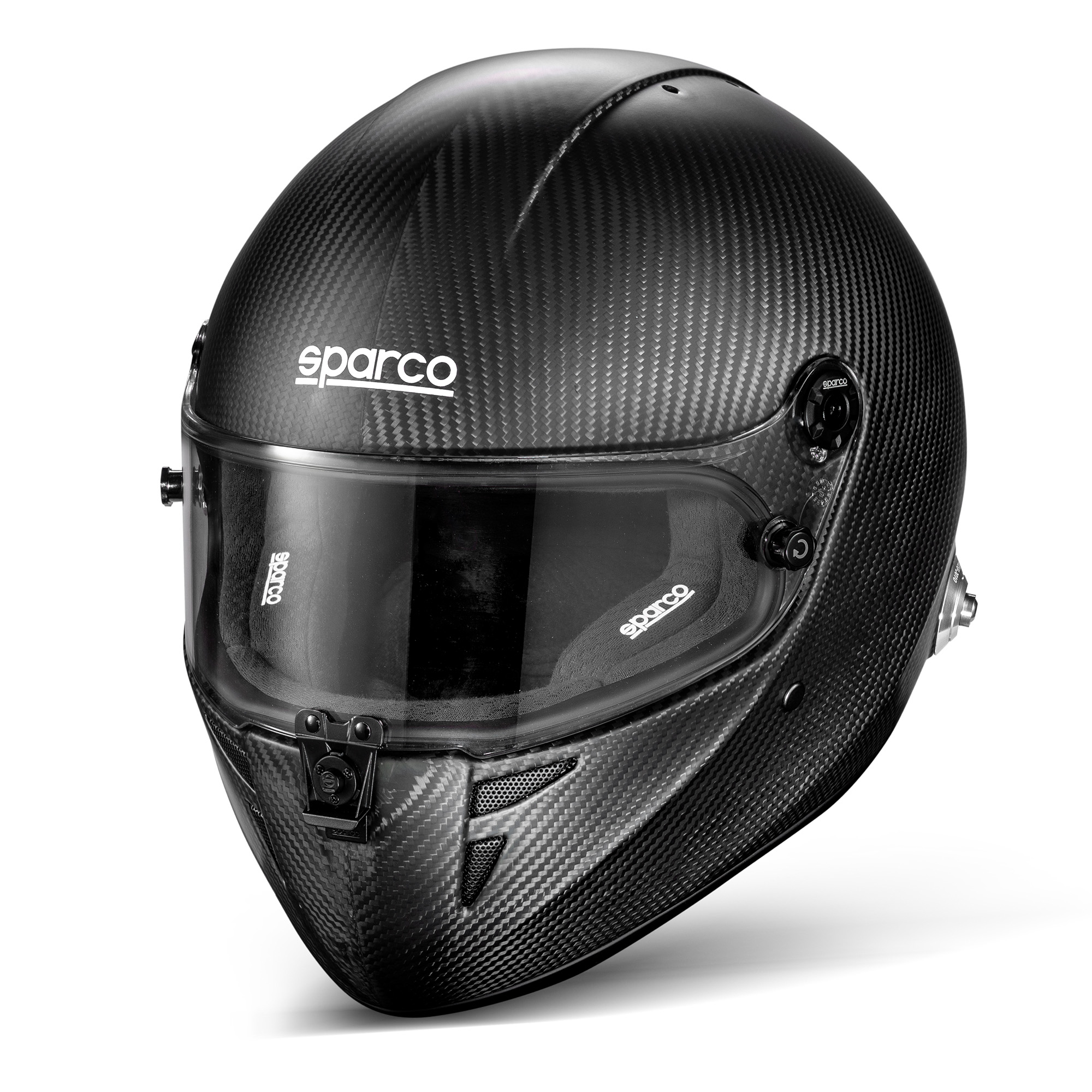 Sparco Stealth RF Carbon Helmet - FIA 8859-2024 Approved, FHR Posts, Lightweight
