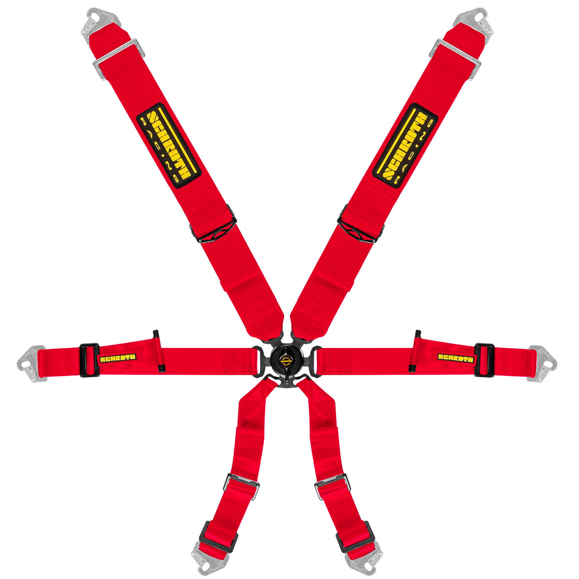 Schroth Profi 3x2 FIA Approved 6-Point Harness - 3&quot; Shoulder / 2&quot; Lap