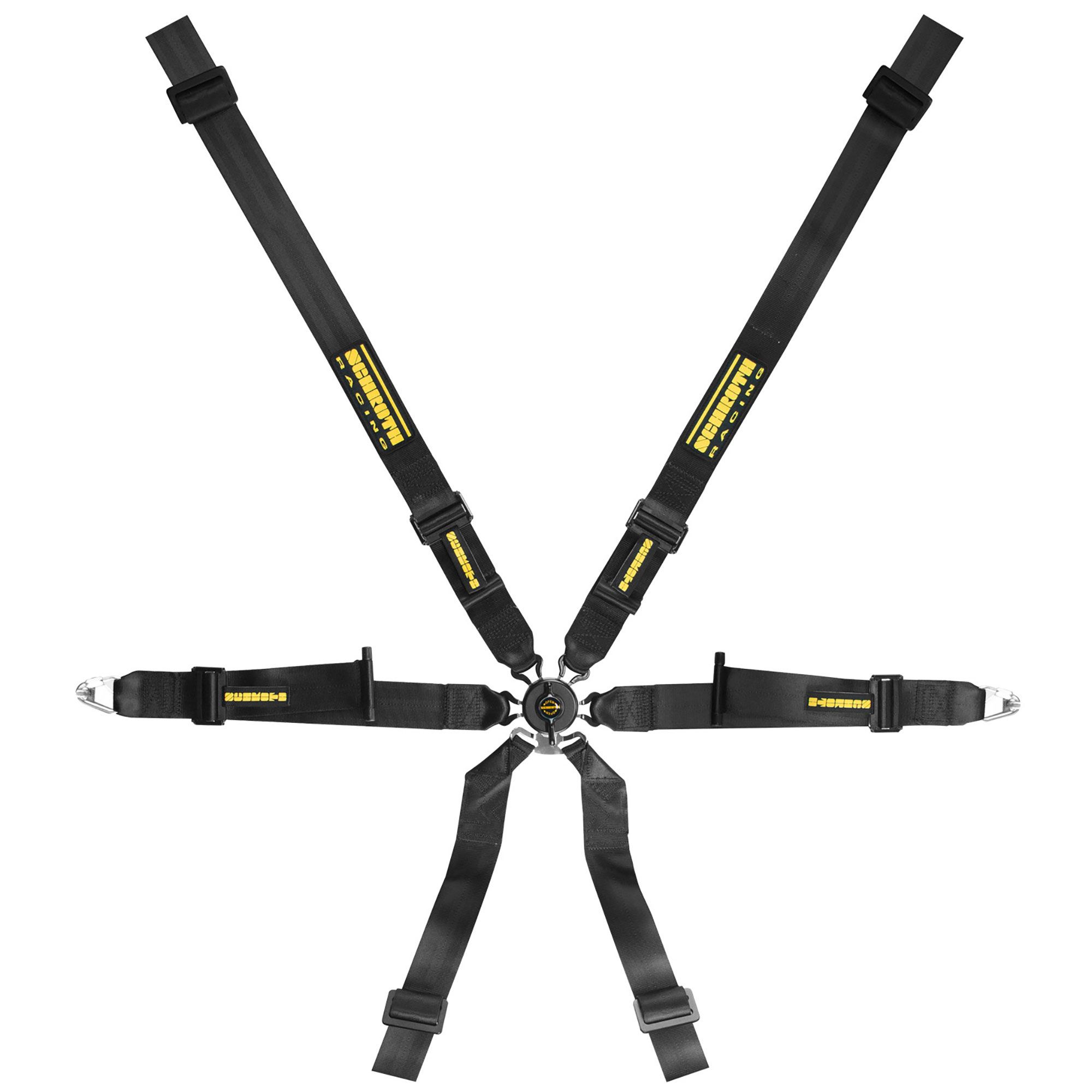 Schroth Profi XLT 2x2 6 Point FIA Approved Race / Rally Harness - Black