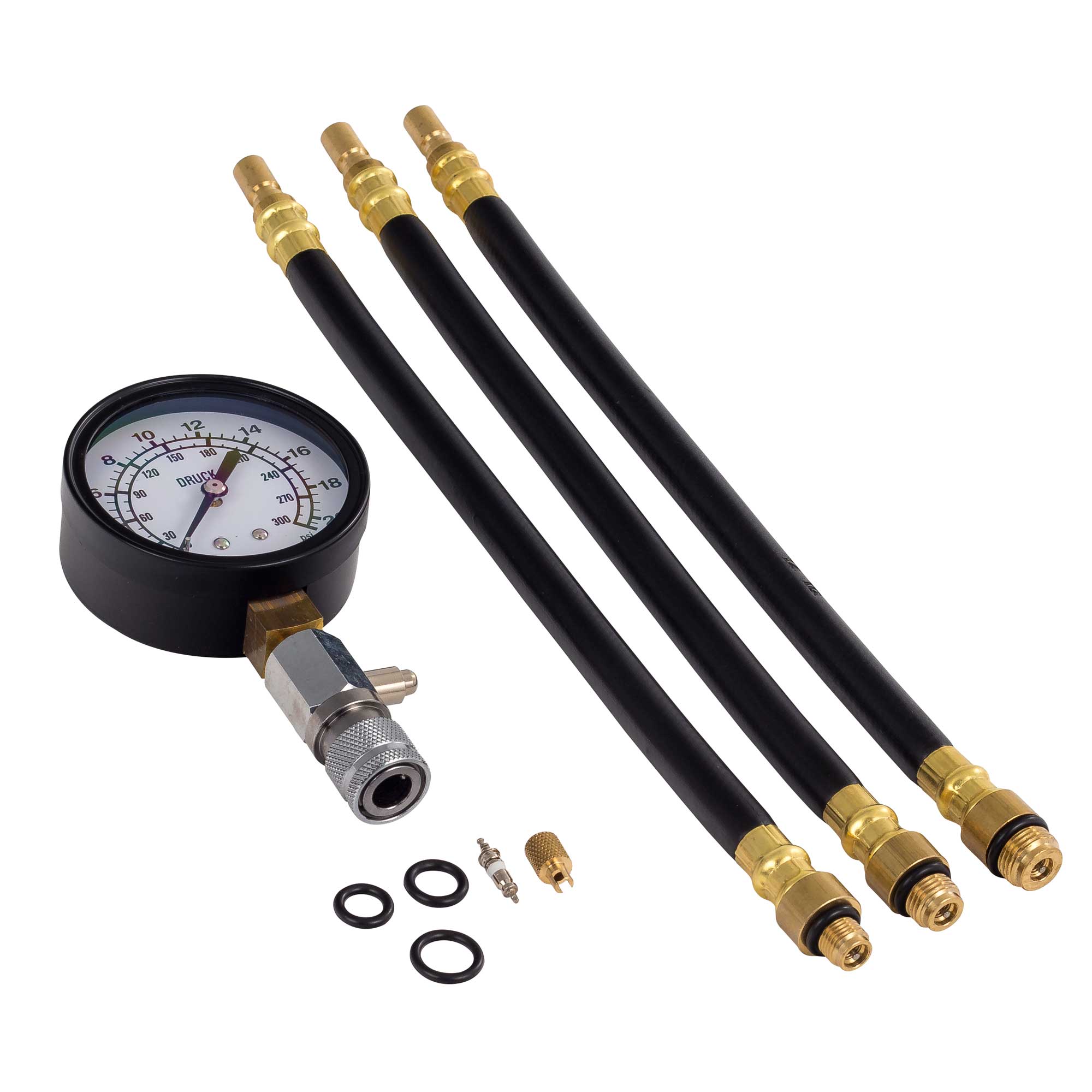 Warrior 3 In 1 Engine Compression Tester 10mm / 12mm / 14mm Spark