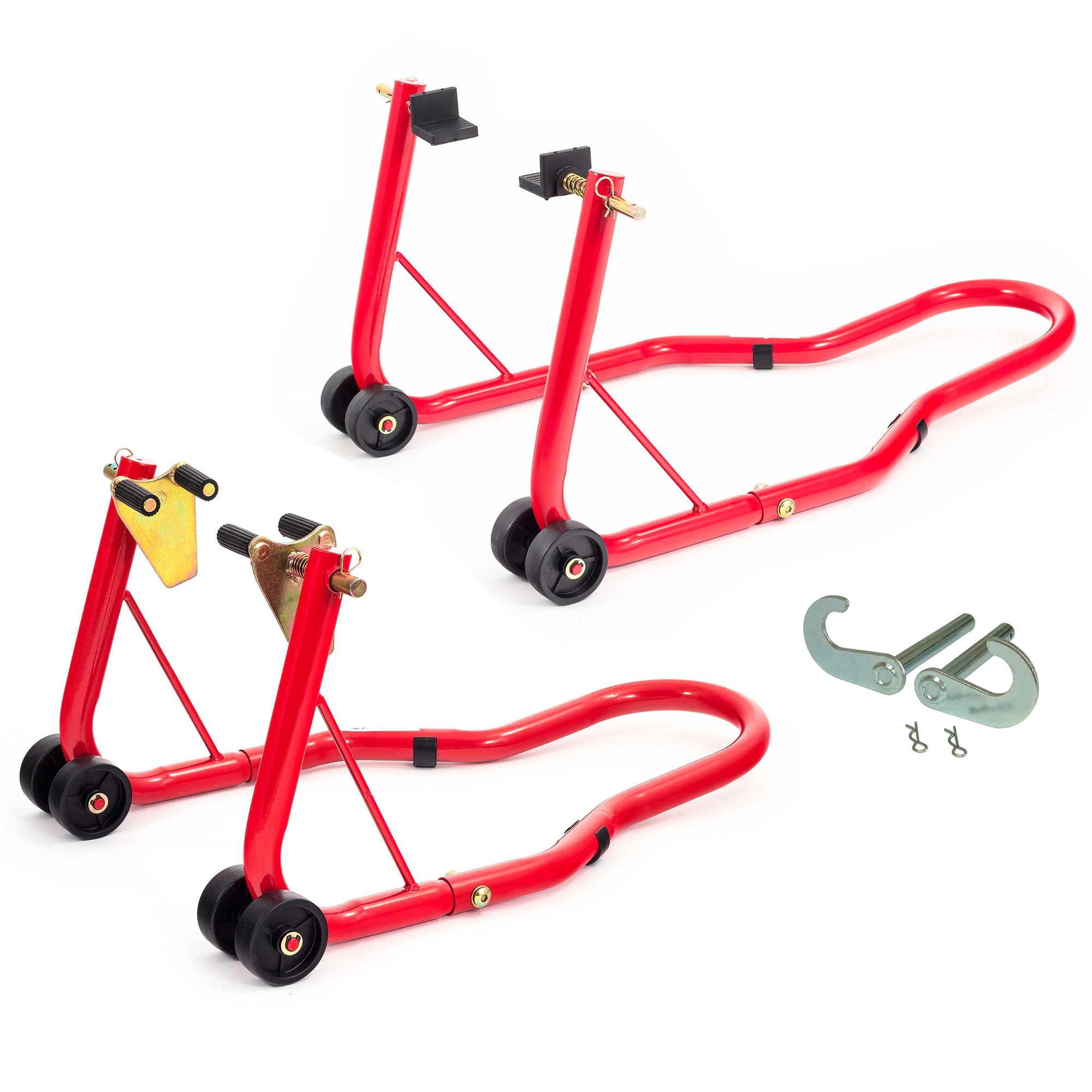 Warrior Motorcycle / Bike Front And Rear Paddock Stands & Bobbin Hook