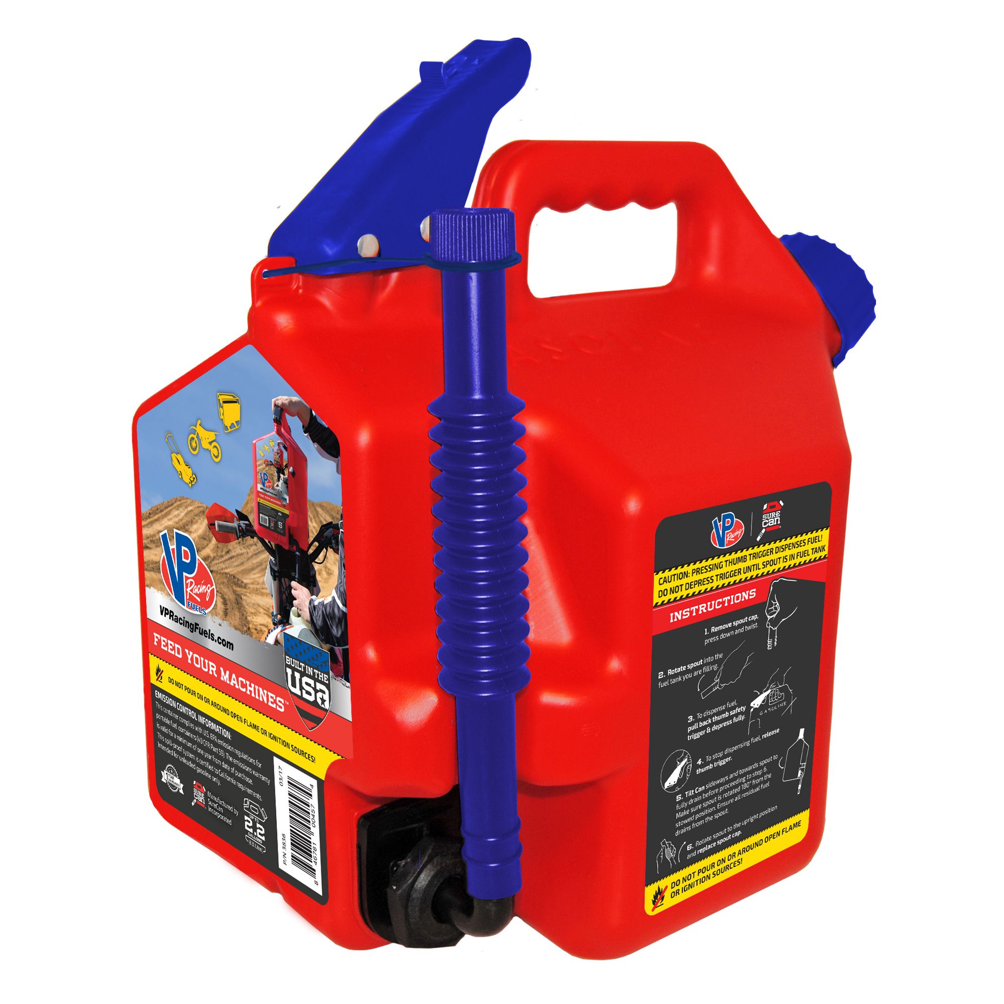 VP Racing Race / Rally Sure Can Fuel Container With Rotating Spout 2.