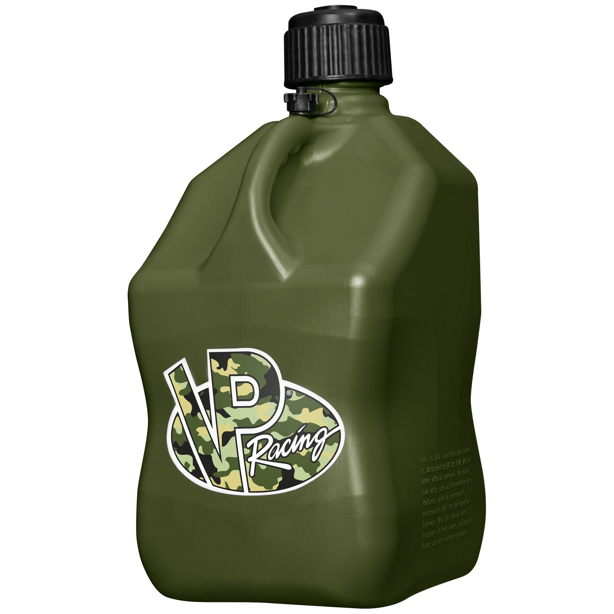 VP Racing 20L Quick Fuel Container Jug /& Deluxe Filler Hose Camo Olive Green