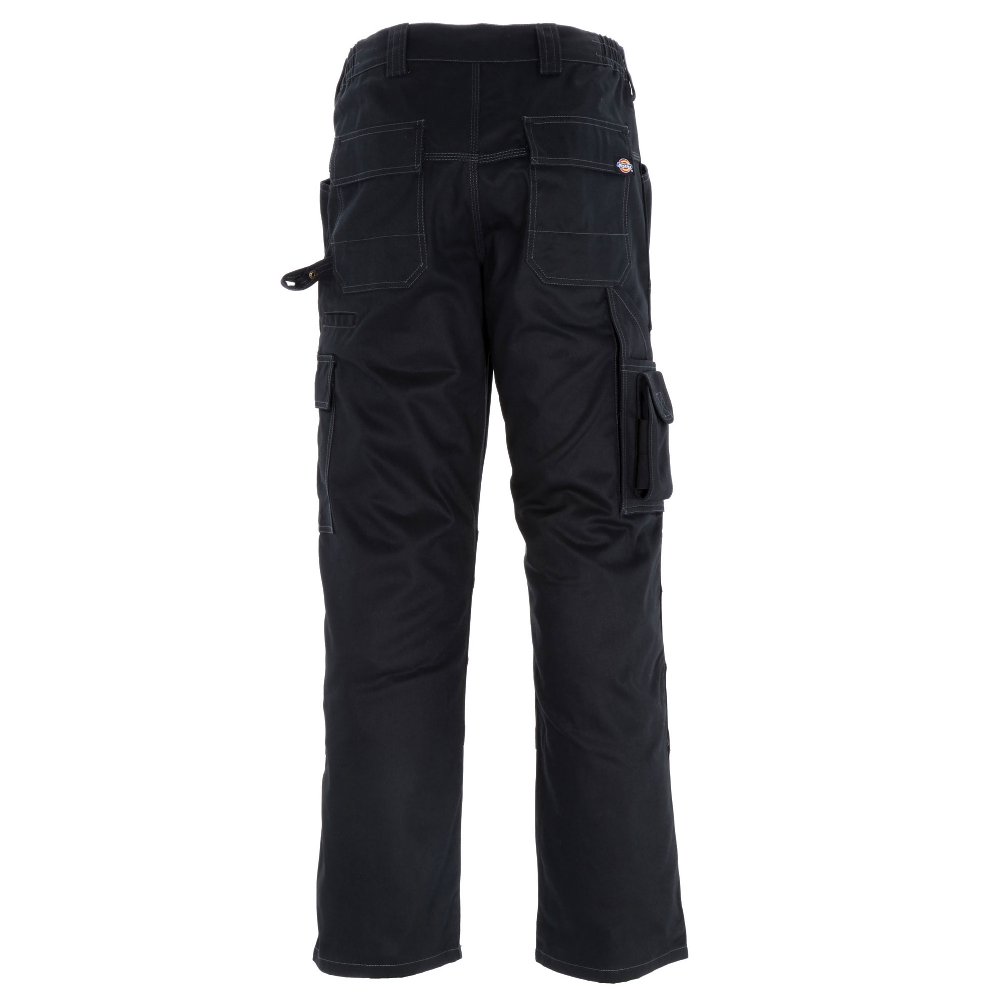 dickies black and red trousers
